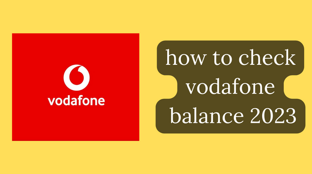 how to check vodafone balance 2023